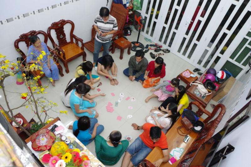 TET - Lunar New Year 2019 in Vietnam playing blackjack in Tet
