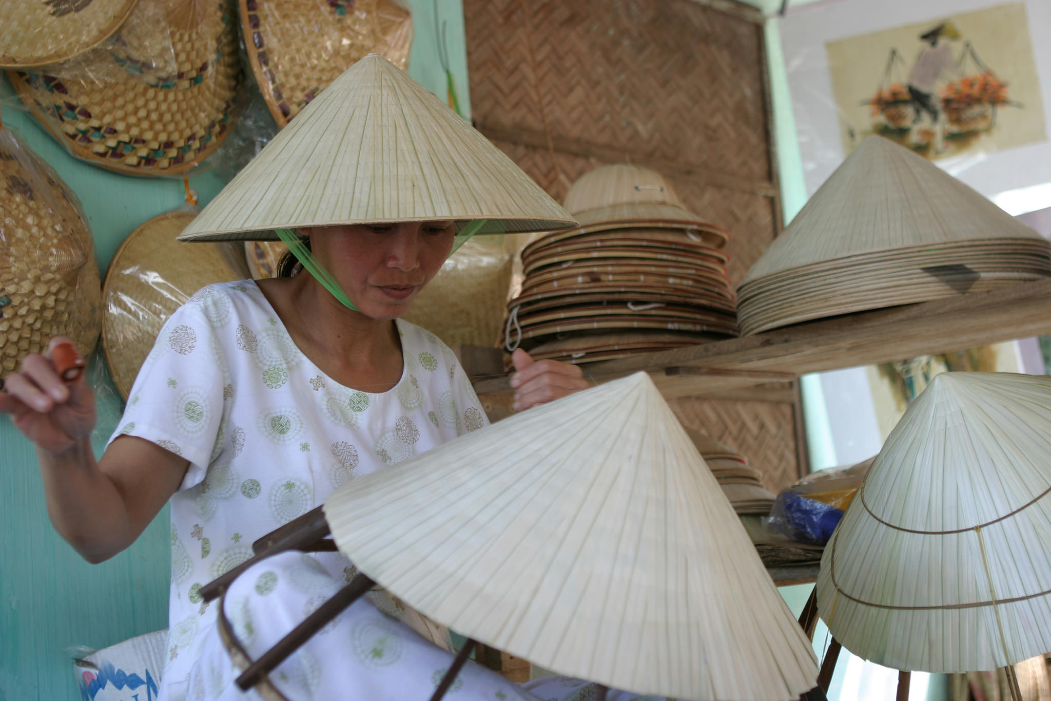 conical hat mekong delta