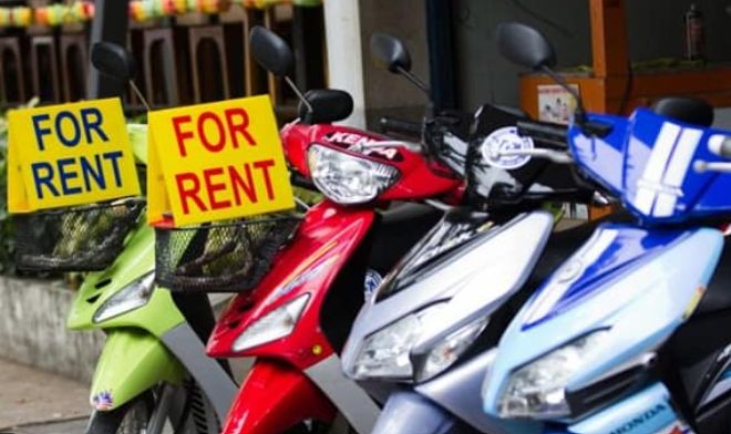 Procedures for renting self-driving motorbikes