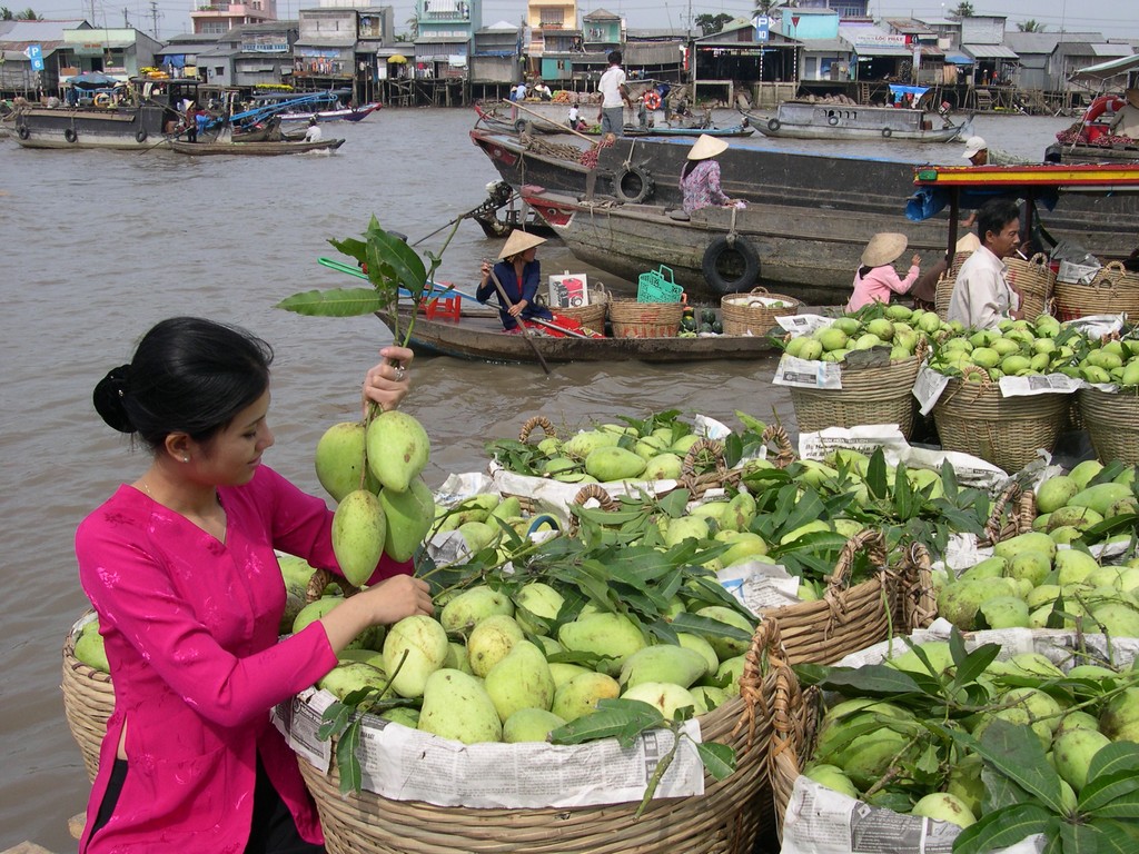 Vietnam floating market