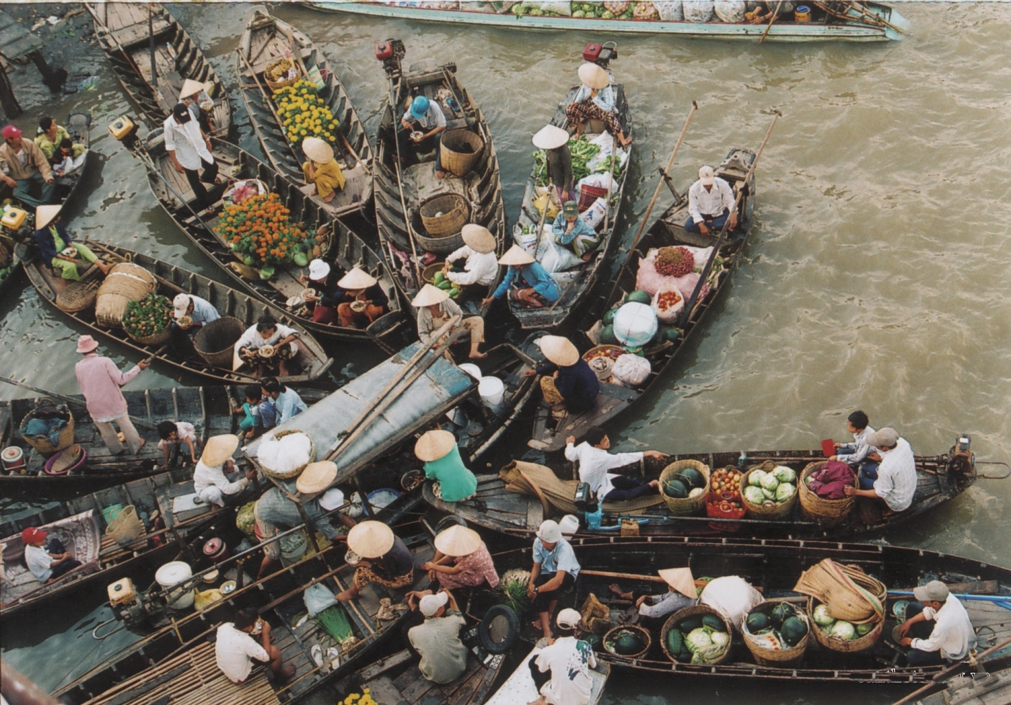 Vietnam floating market