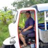 Riding a Lambro 550 in the Mekong Delta